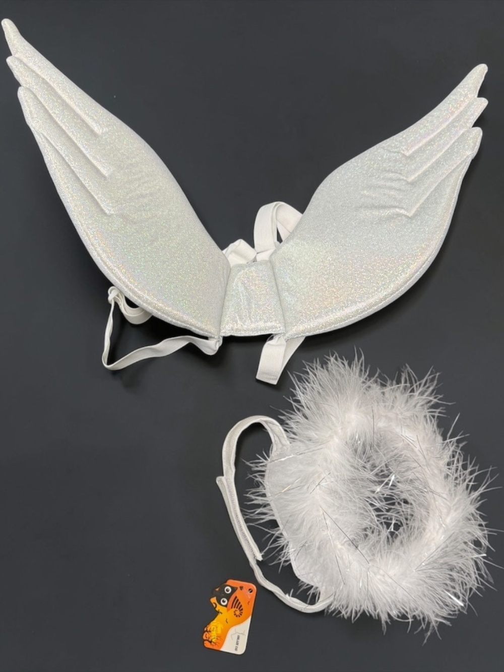 Angel Wings Pet Costume Large White Dog Cat Halloween Christmas Costume NWT